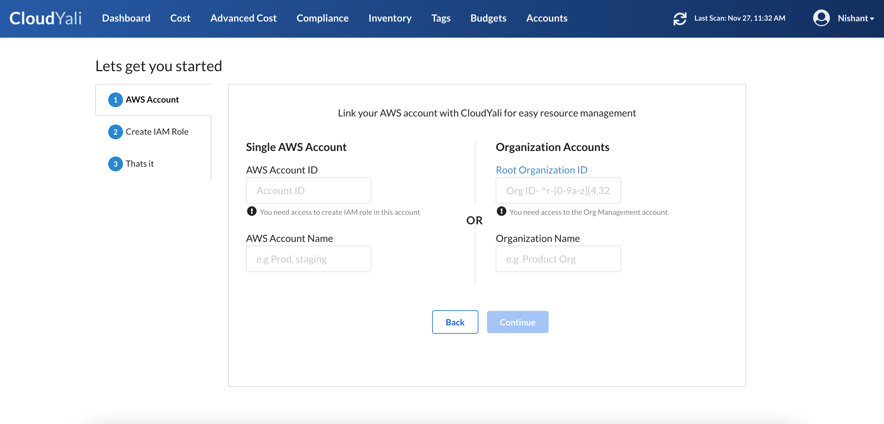 AWS Onboarding options